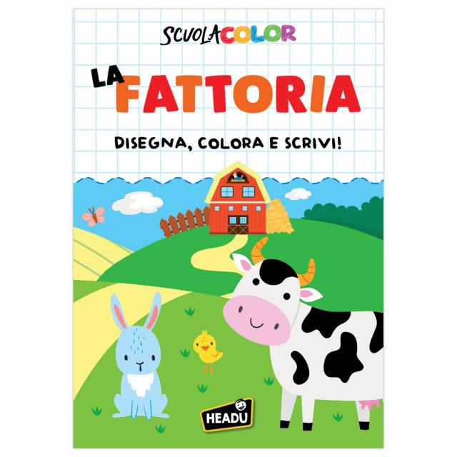 Albo Illustrato La Fattoria Disegna Colora e Scrivi 32 Pagine Headu