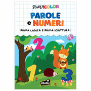 Albo Illustrato Parole e Numeri Prima Logica Prima Scrittura 32 pagine Multicolore Headu