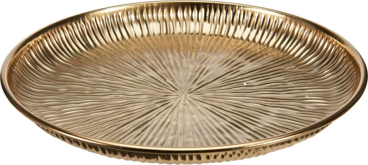 Piatto in metallo 30 cm oro PERAGA CHRISTMAS