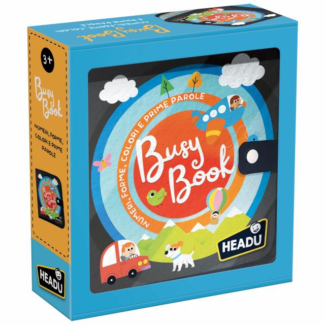 Busy Book Numeri Forme Colori e Prime Parole Libro in Feltro HEADU