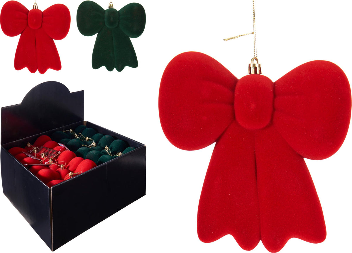 Fiocco pendente 10 x 4 x 15 cm modello assortito PERAGA CHRISTMAS
