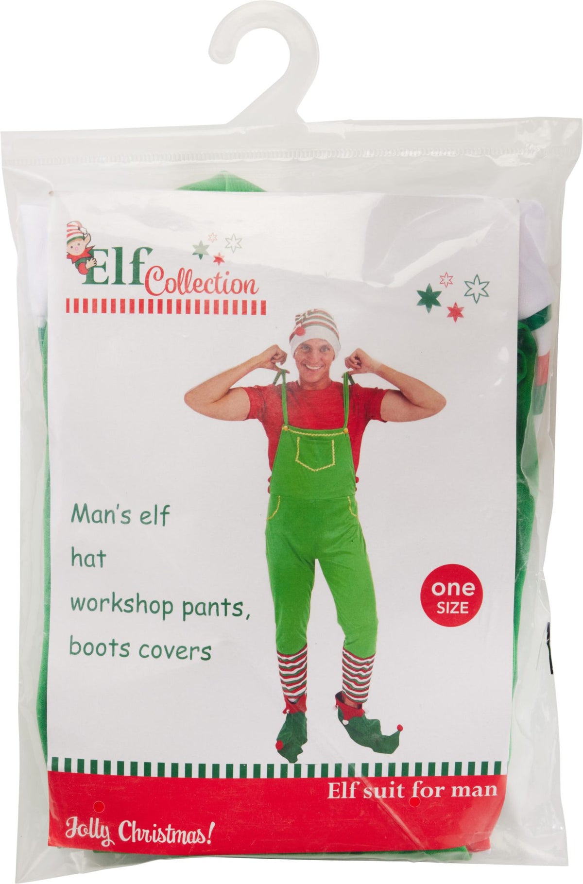 3-teiliges Elfenkostüm für Herren PERAGA CHRISTMAS