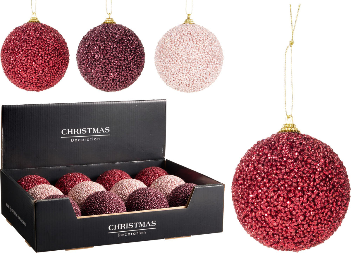 Pallina di Natale 8 cm colori assortiti PERAGA CHRISTMAS