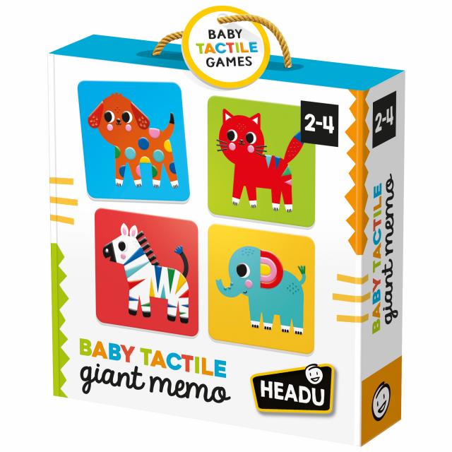 Gioco di Memoria Tattile Gigante 30 Tessere Multicolor Headu