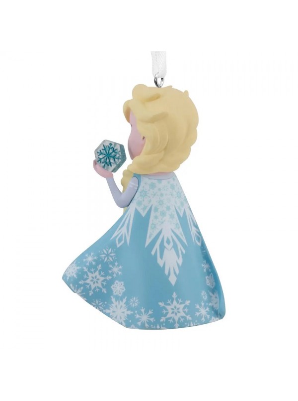 Addobbo Albero di Natale Disney Frozen Elsa in Resina con Appendino 7cm - immagine 2