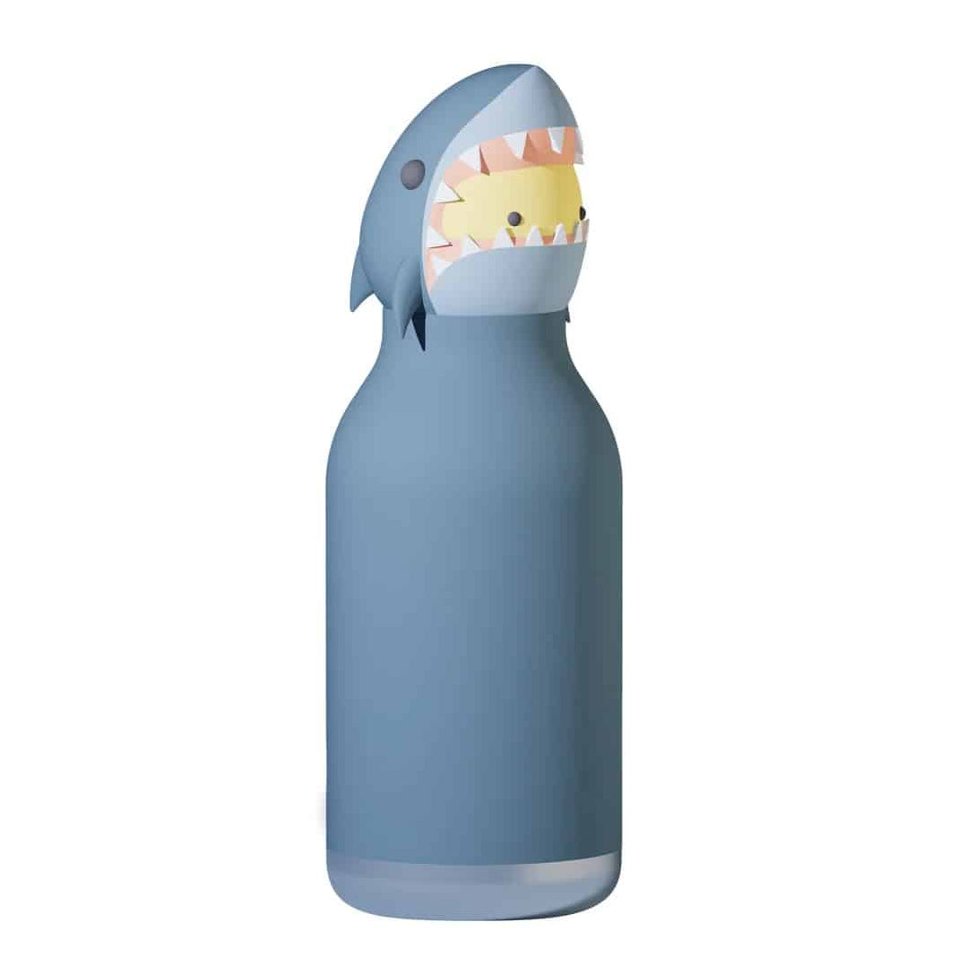 Borraccia per bambini in acciaio inox Bestie Squalo 460 ml - immagine 1