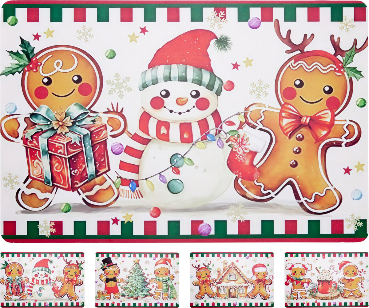 Sottopiatto in plastica PP 43,5 x 28,5 cm modello assortito PERAGA CHRISTMAS