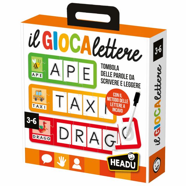 Gioco Educativo Tombola delle Parole Il Giocalettere 3-6 Anni HEADU