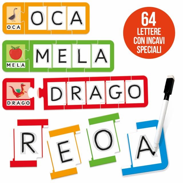 Gioco Educativo il GIOCAlettere Tombola delle Parole 3-6 Anni Headu