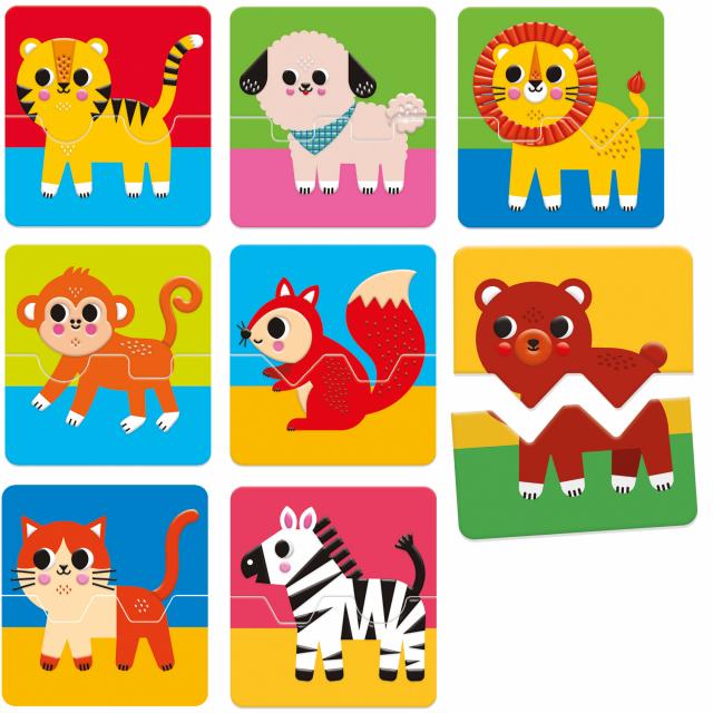 Baby Tactile Animalino 8 Puzzle Multi-colore Headu