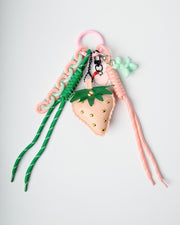 Portachiavi Charm Fragola Rosa Blogo