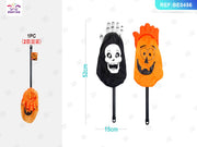 Borsa portacaramelle Halloween mano fantasma o zampa d'orso fosforescente PartyGo