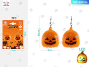 Orecchini Halloween zucca e fantasma arancioni PartyGo