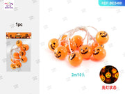 Filo luminoso Halloween con 10 zucche PartyGo
