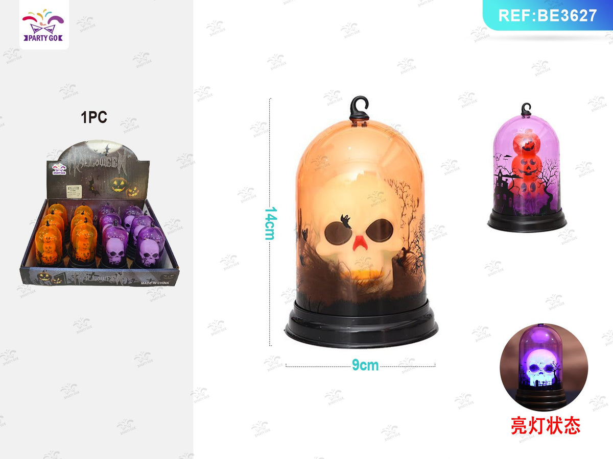 Lampada a campana Halloween con teschio modello assortito PartyGo