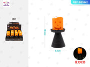 Candela Halloween a forma di zucca con base PartyGo