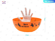 Ciotola Halloween arancione con mano PartyGo