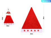 Cappello Babbo Natale con luce 28 x 38 cm PartyGo