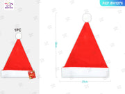 Cappello Babbo Natale 29 x 39 cm rosso PartyGo