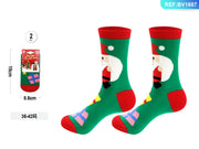 Calze natalizie Babbo Natale con pacchi regalo PartyGo