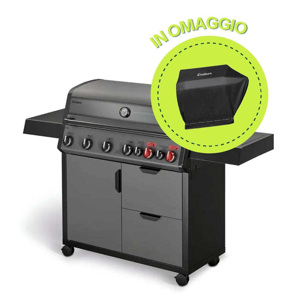 Barbecue a Gas Hyde 6 Sykr Turbo Enders con Copertura Omaggio