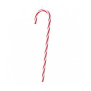 Candy cane bastoncino di zucchero bianco e rosso H30cm