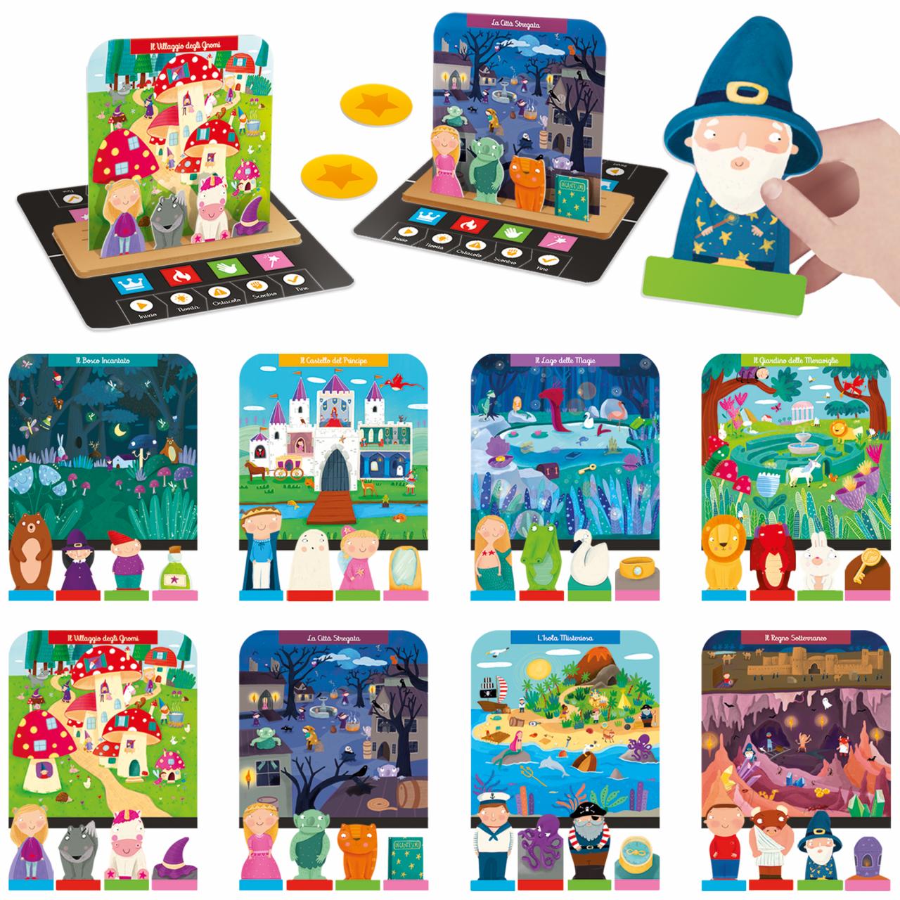 Gioco InventaMagico per creare fiabe 21x21x5,5cm Multi Headu