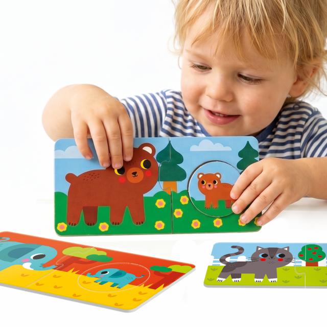 9 Puzzle Tattili Baby Tactile First Logic 1-4 anni Headu