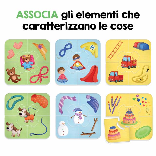 Gioco educativo Com'è Fatto? 2-4 Giocatori Età 2-4 Verde Bianco Headu