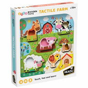 Puzzle Tattile Fattoria in Legno 6 Pezzi Headu