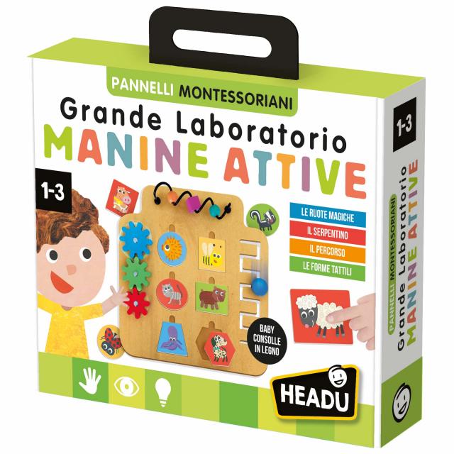 Grande Laboratorio Manine Attive Montessori Multicolore HEADU