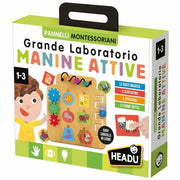 Pannelli Montessoriani Grande Laboratorio Manine Attive 1-3 Anni Headu