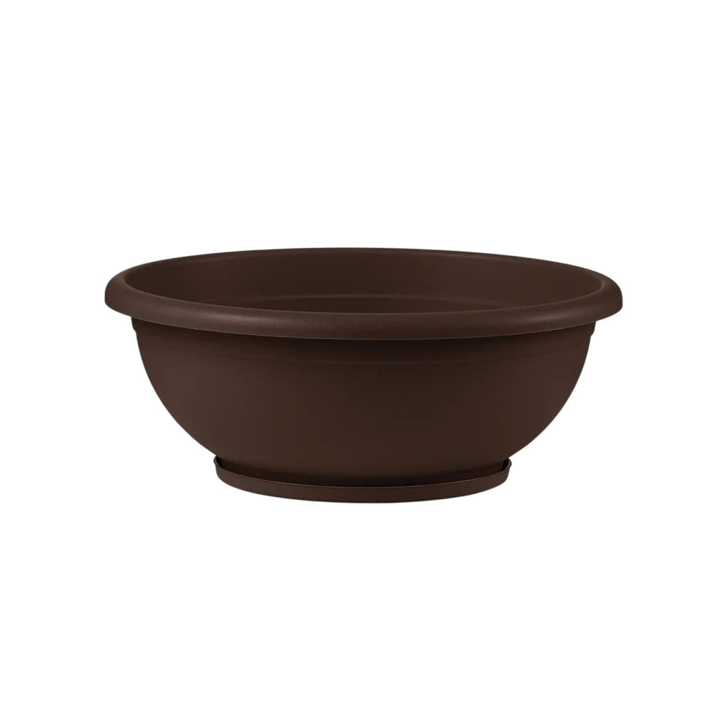 Ciotola Naxos con Sottovaso Integrato D60XH23 cm Bronzo VECA