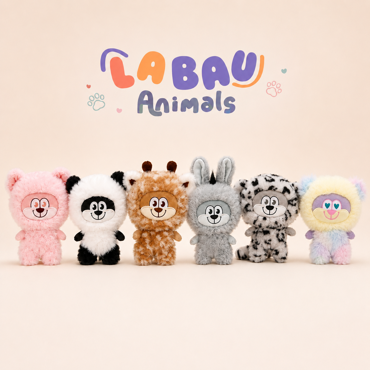 Peluche Labau Animals 15x10x7cm modello a scelta