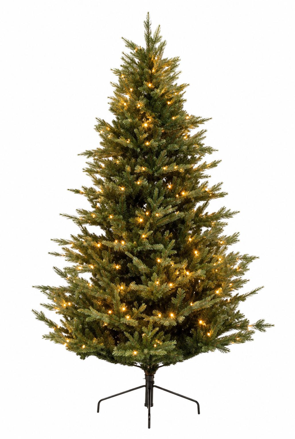 Albero di Natale St. Moritz H210 cm verde con 3000 LED e 2418 rami Mercury