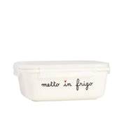 Contenitore in gres Metto in frigo 19.5x14.5x6cm bianco crema Simple Day