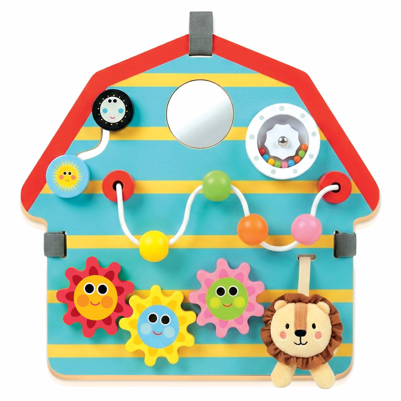 Busy House Casetta Sensoriale Multattività in Legno Multicolore Headu