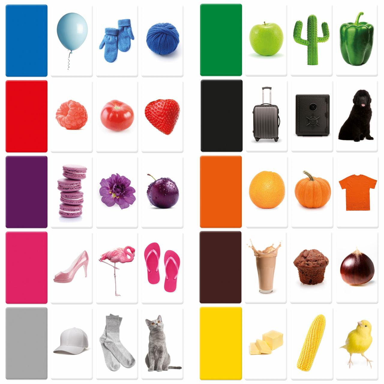Maxi Flashcards Colori 40 pezzi 2-5 anni HEADU