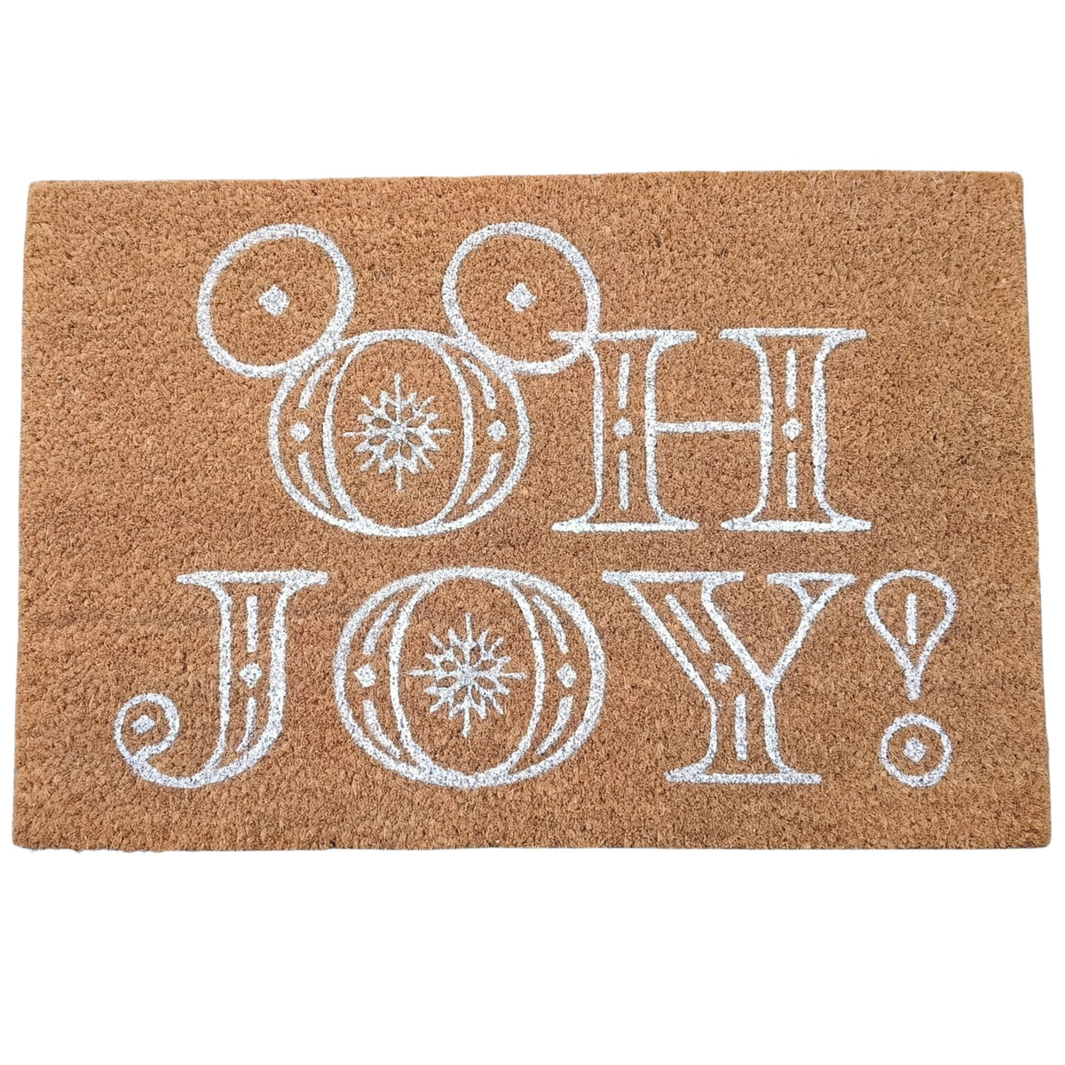 Zerbino Topolino Oh Joy 40x60cm Naturale con stampa bianca Peraga Christmas