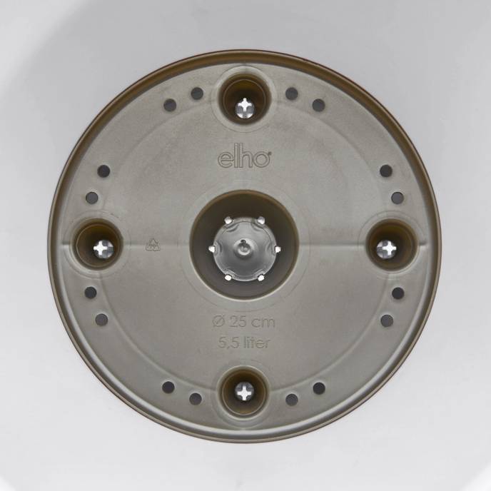 Vaso Loft Urban Round con Ruote D 60cm Bianco Elho