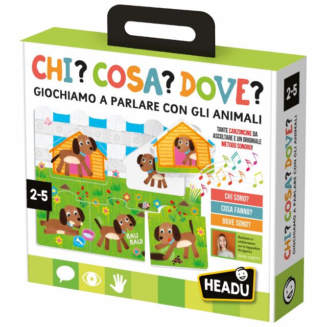 Gioco Educativo Chi Cosa Dove 2-5 anni HEADU