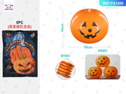 Set 5 palloncini Halloween a forma di zucca con luce PartyGo