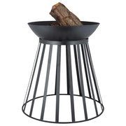 Braciere Cesto Fuoco Reversibile 47x46.7x49.5 cm Colore Nero