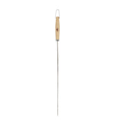 Spiedino per Barbecue Largo 75 cm Acciaio e Legno