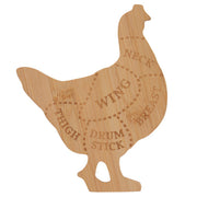 Tagliere Forma Pollo  S 15.4x19x1.1 cm Legno