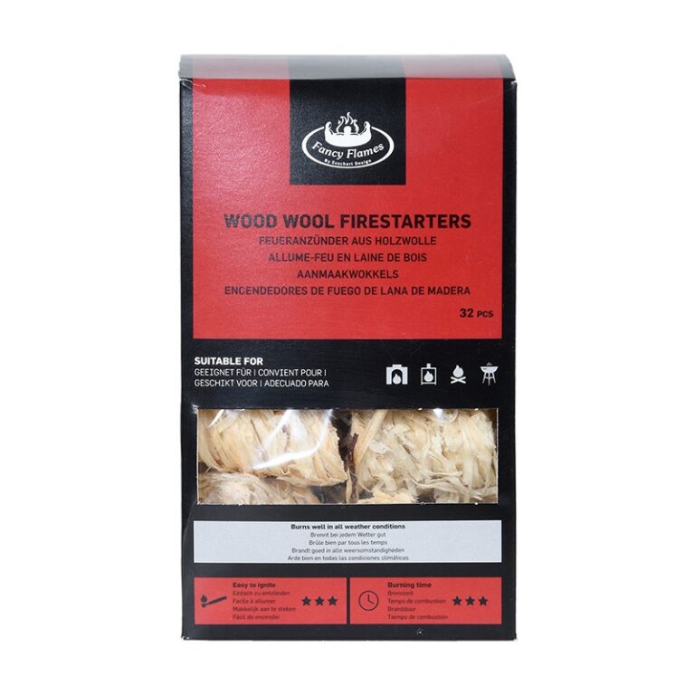 Accendifuoco Lana di Legno 32 pz Naturale