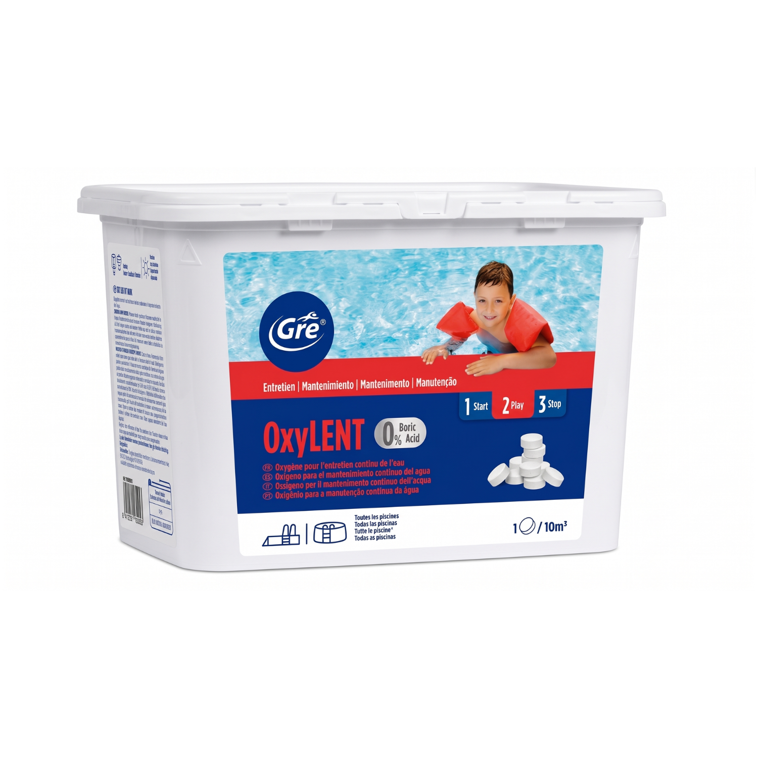 Aktive Sauerstofftabletten 20 g - 1,2 kg GRE