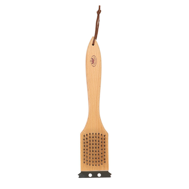 Spazzola BBQ 3 in 1 con manico 151g Legno Naturale