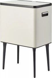 Pattumiera a Spinta 35 Litri Crema con Gambe Home Styling
