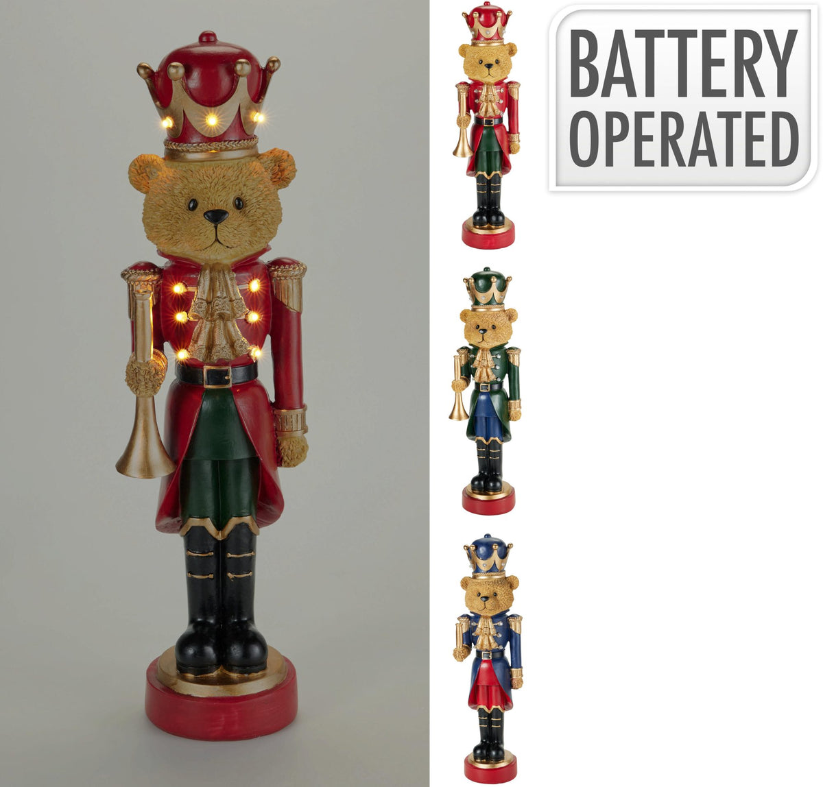 Stehender Bär mit LED 46 cm PERAGA CHRISTMAS